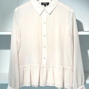 DKNY Dress Shirt | Women's Size Small | Light Pink